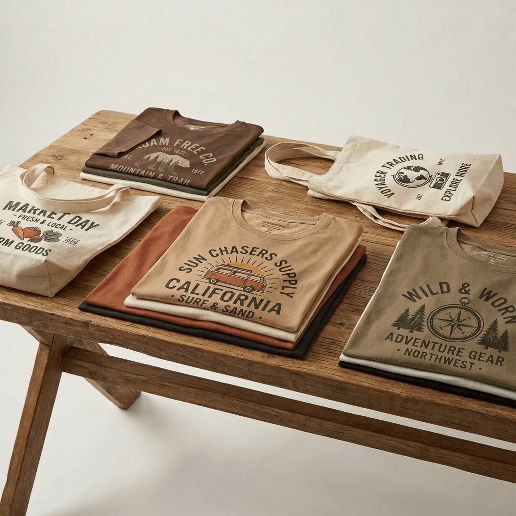 Borsa di cotone grande con manici lunghi